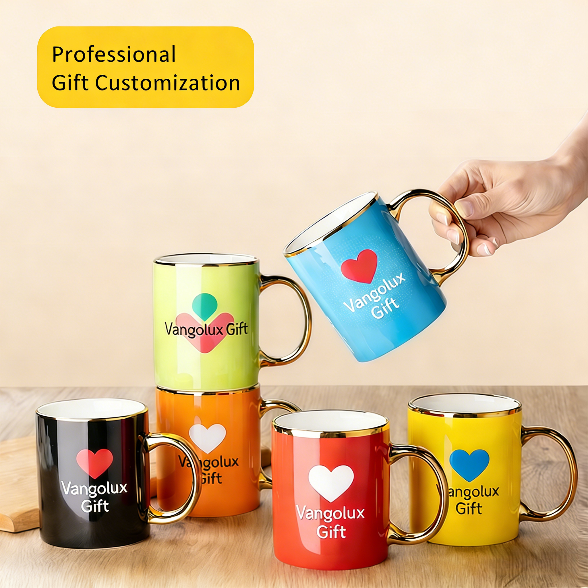 Personalized Photo Mugs | Custom Text & Logo Printing